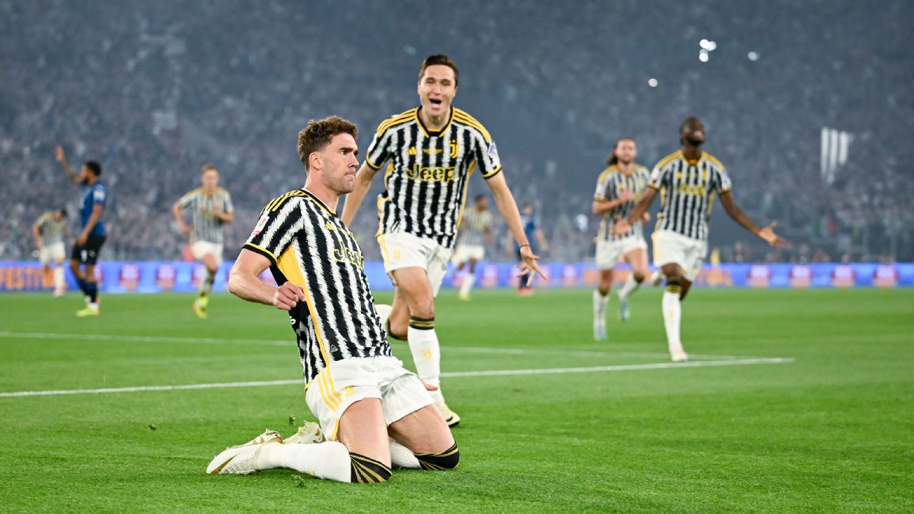 Juventus y Atalanta juegan en Roma