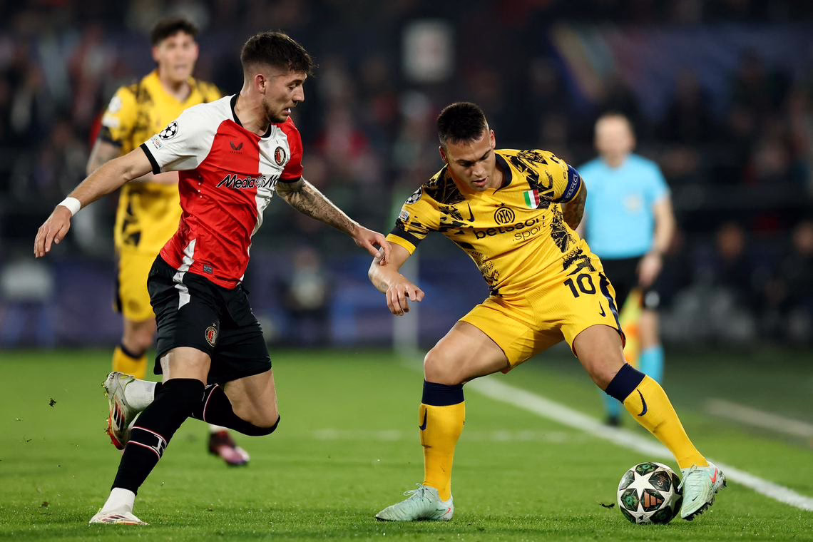 Feyenoord busca la épica en San Siro ante un Inter impenetrable