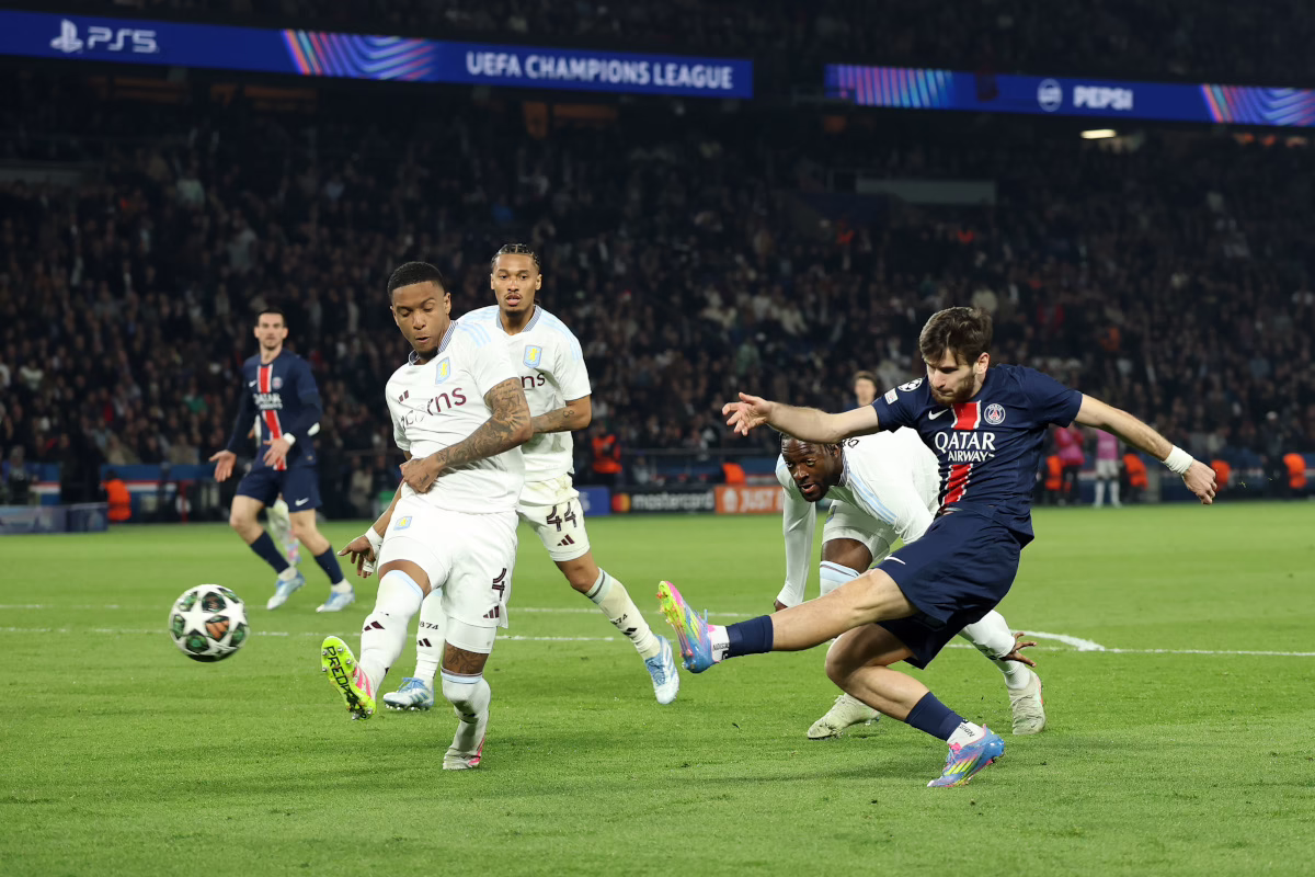 Aston Villa busca remontar ante PSG en cuartos de la Champions
